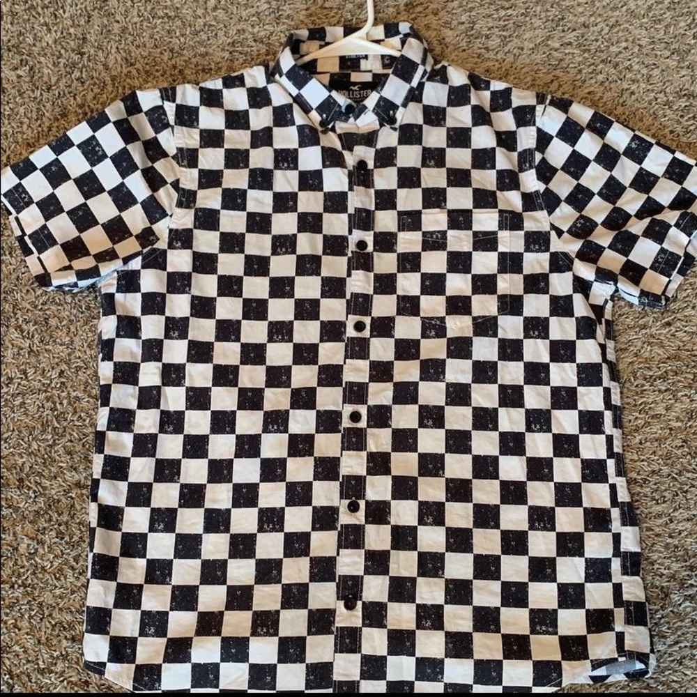 Men Checkerboard Shirt